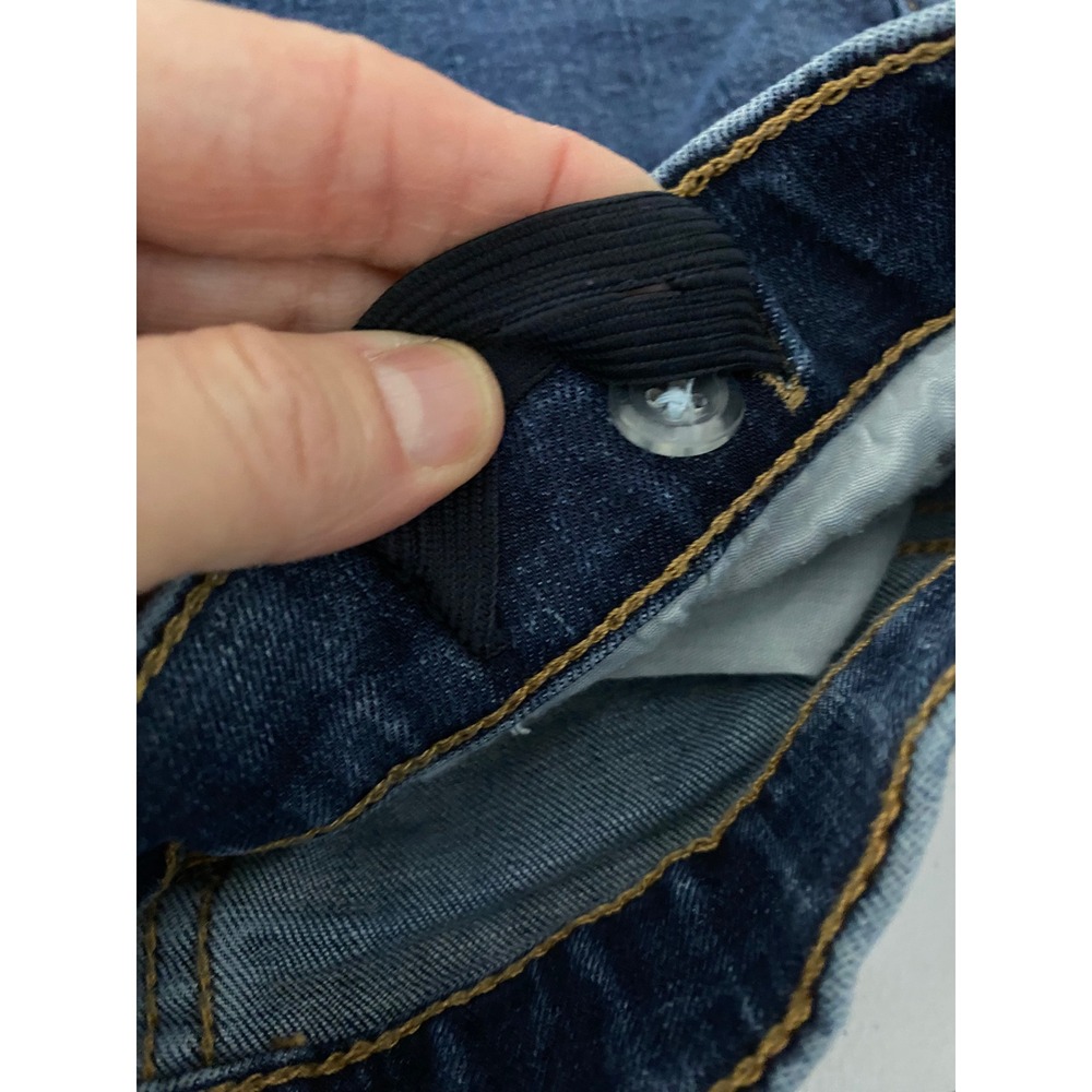 Old‎ Navy Kids Blue Denim Karate Slim Fit Jeans Size 10 Adjustable Waist - Picture 3 of 5